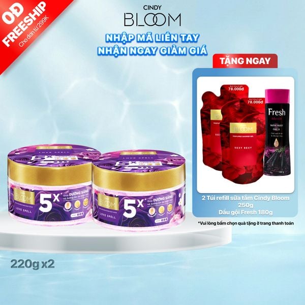 Combo 2 Tẩy tế bào da chết Love Spell 220g