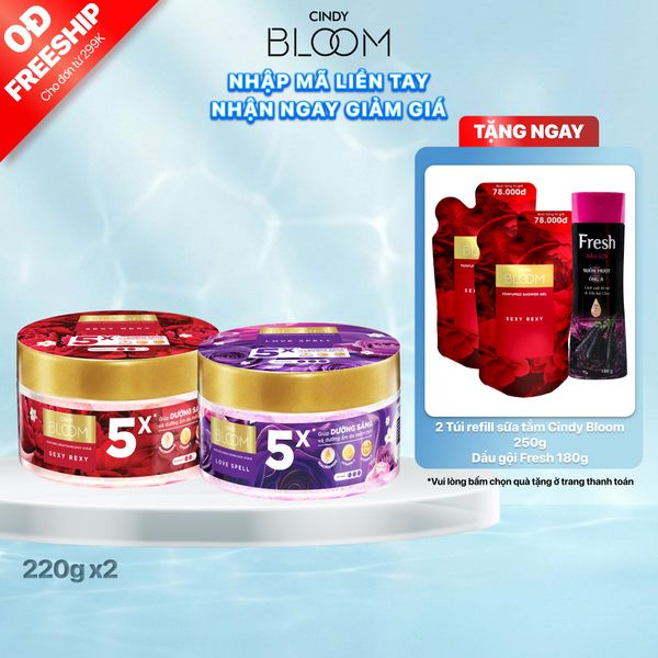 Combo Tẩy tế bào da chết Sexy Rexy + Love Spell 220g