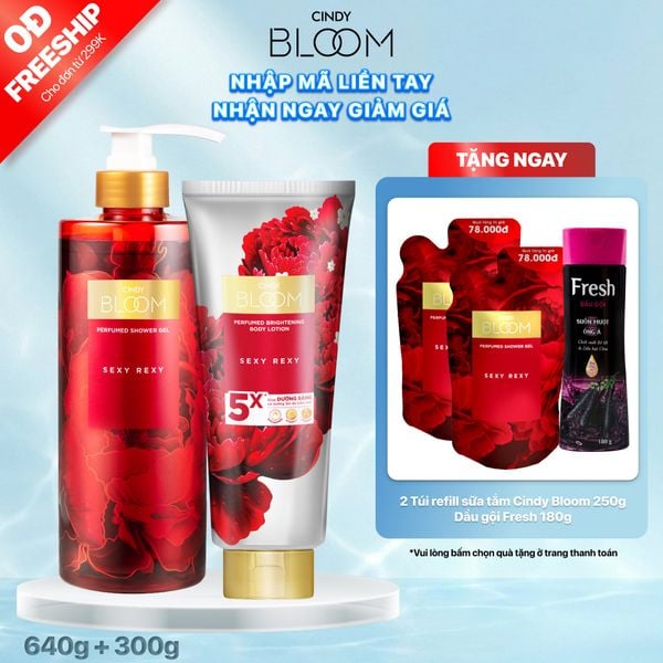 Combo Sữa tắm Sexy Rexy 640g + Sữa dưỡng thể Sexy Rexy 300g