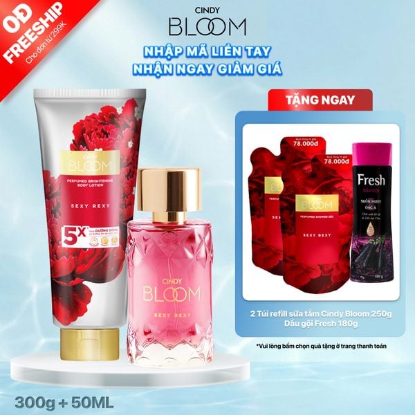 Combo Sữa dưỡng thể Sexy Rexy 300g + Nước hoa Sexy Rexy 50ml