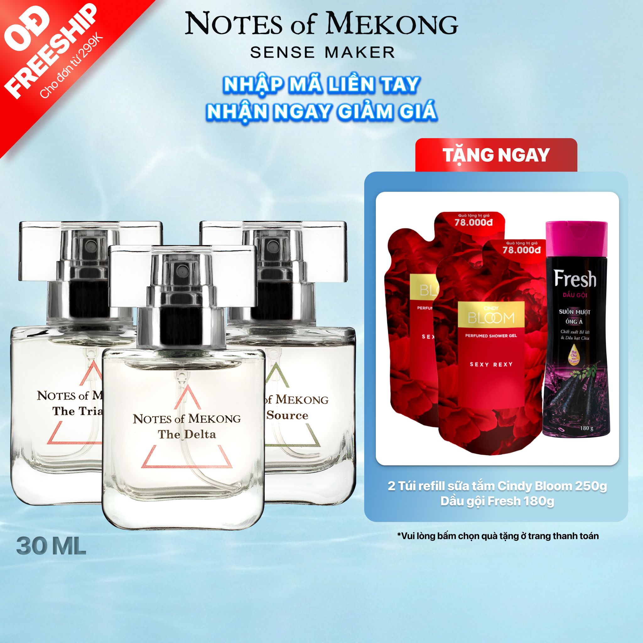  Nước Hoa Notes of Mekong EDP 30ml/chai 