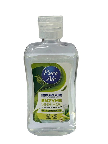 [Gift] Nước rửa chén Enzyme sinh học Pure Air Hương Trà và Sả chanh, 100g