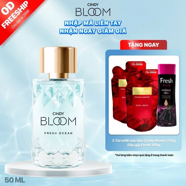 Nước Hoa Nữ CINDY BLOOM Fresh Ocean Hương Năng Động Trẻ Trung 50ml