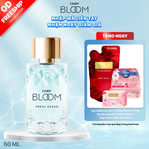Nước Hoa Nữ CINDY BLOOM Fresh Ocean Hương Năng Động Trẻ Trung 50ml