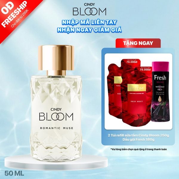 Nước Hoa Nữ CINDY BLOOM Romantic Muse Hương Quyến Rũ Lãng Mạn 50ml