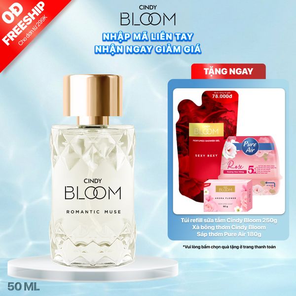 Nước Hoa Nữ CINDY BLOOM Romantic Muse Hương Quyến Rũ Lãng Mạn 50ml