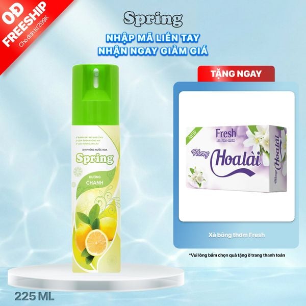 Xịt phòng nước hoa Spring- Hương chanh, 225ml