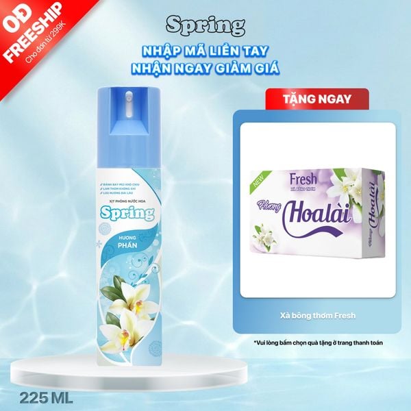 Xịt phòng nước hoa Spring- Hương phấn, 225ml