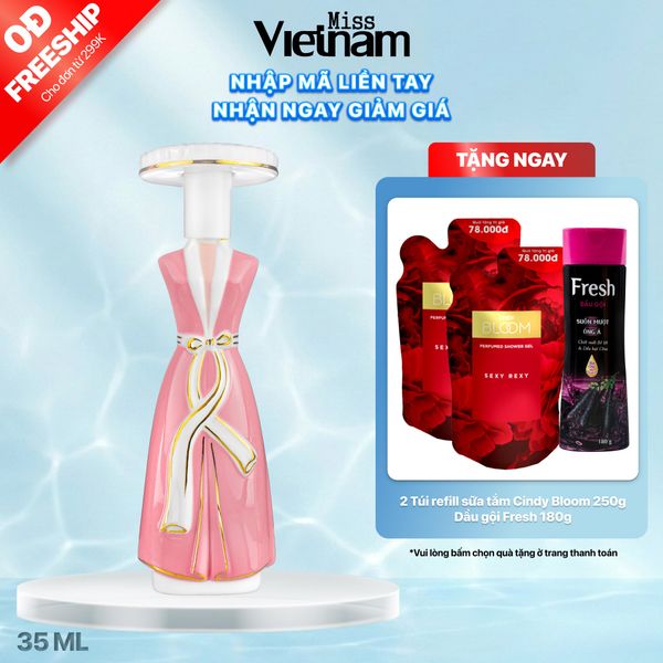 Nước hoa nữ Miss Vietnam - Hà Nội N33 - Hộp sứ hồng EDP 35ml