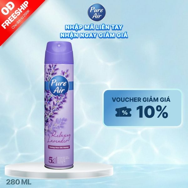 Xịt phòng Pure Air 280ml - Oải hương