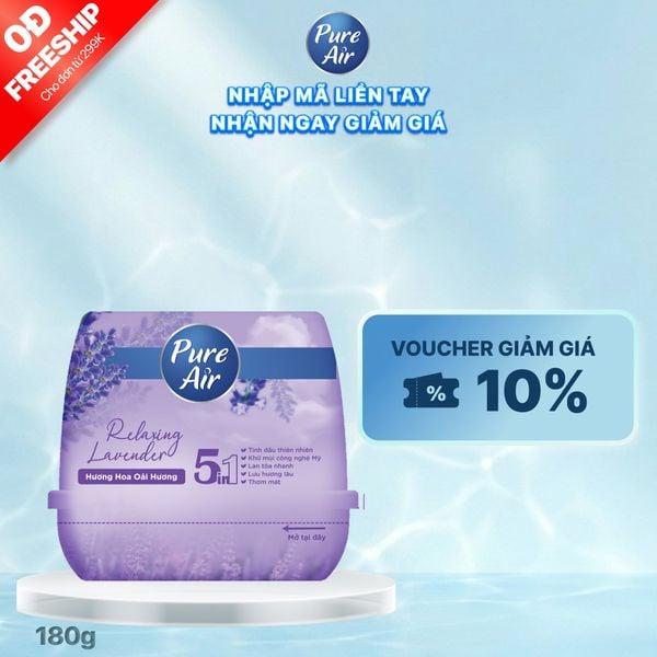 Sáp thơm khử mùi Pure Air hương lavender 180g