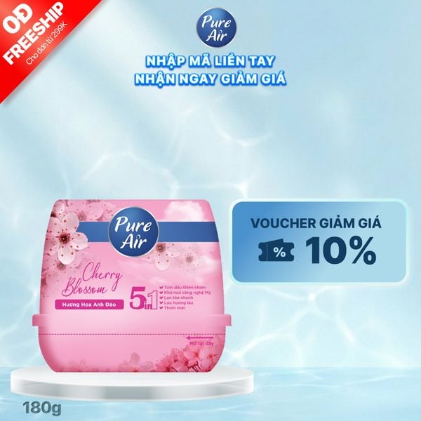 Sáp thơm khử mùi Pure Air hương hoa anh đào 180g