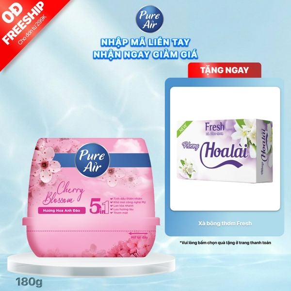 Sáp thơm khử mùi Pure Air hương hoa anh đào 180g