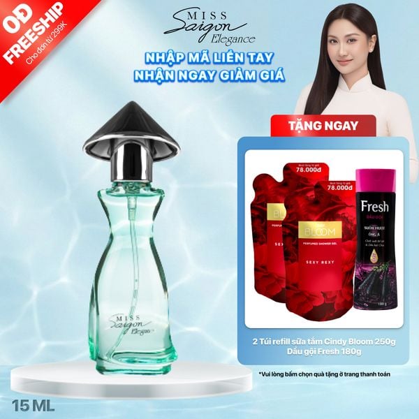 Nước hoa nữ Miss Saigon Elegance Jade 15ml - Hương tươi mát