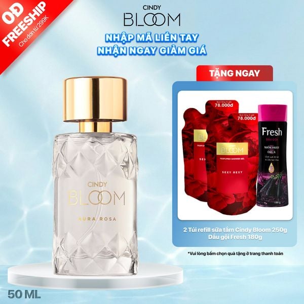 Nước Hoa Nữ CINDY BLOOM Aura Rosa Hương Kiêu Sa Sang Trọng 50ml