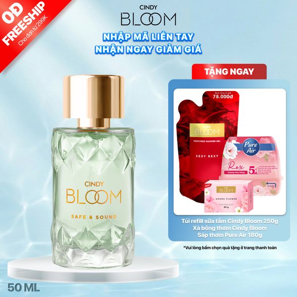 Nước Hoa Nữ CINDY BLOOM Safe & Sound Hương Thanh Thuần Trong Trẻo 50ml