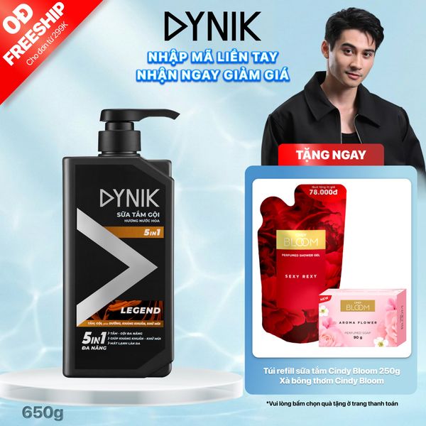 Sữa tắm gội 5in1 Hương nước hoa Dynik - Legend, 650g
