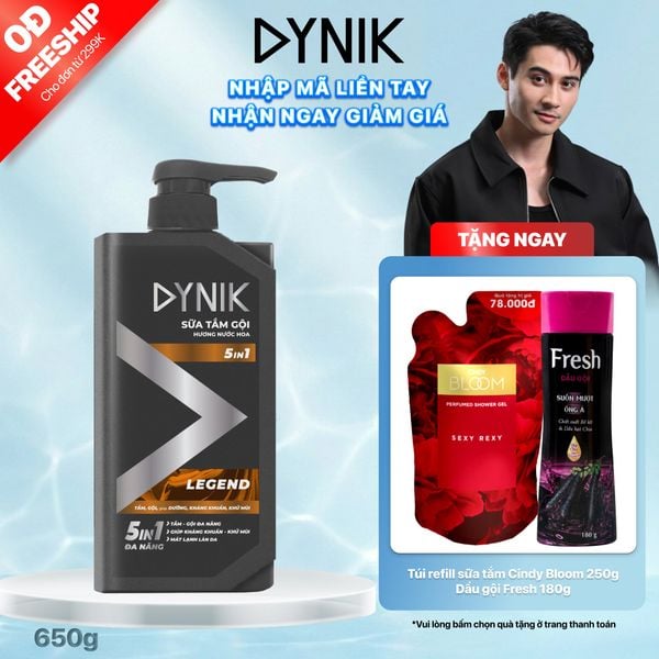 Sữa tắm gội 5in1 Hương nước hoa Dynik - Legend, 650g