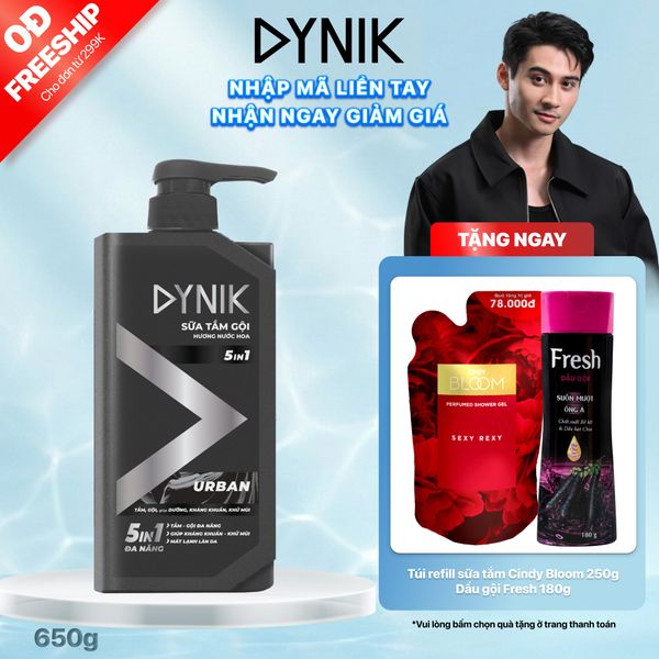 Sữa tắm gội 5in1 Hương nước hoa Dynik - Urban, 650g