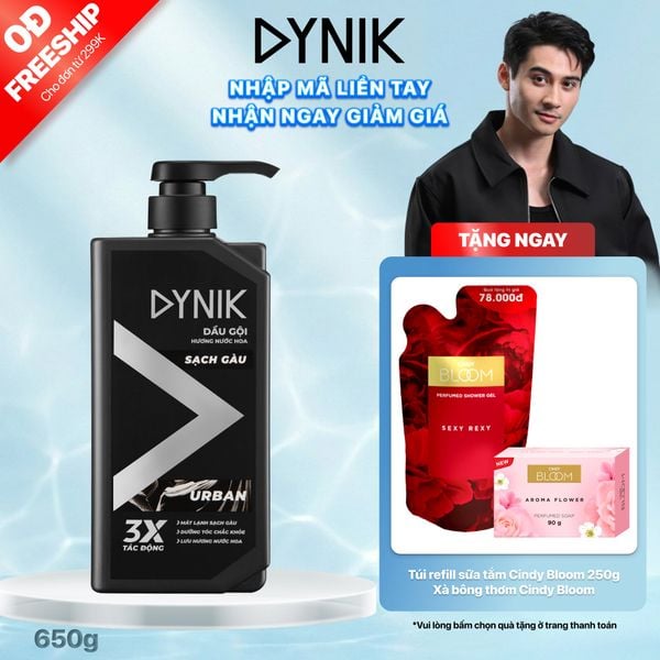 Dầu gội sạch gàu Hương nước hoa Dynik - Urban, 650g
