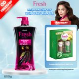  Dầu Gội FRESH Thiên Nhiên Chiết Xuất Bồ Kết Suôn Mượt Óng Ả 650g/chai 
