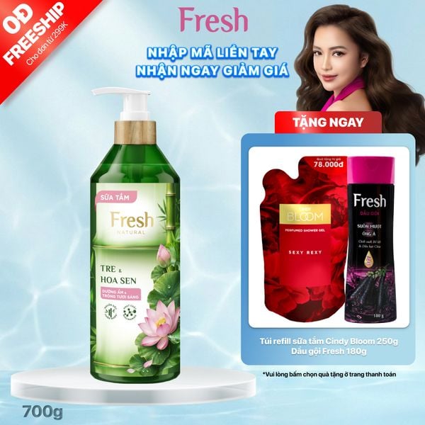 Sữa tắm Fresh Natural Tre & Hoa sen, 700g
