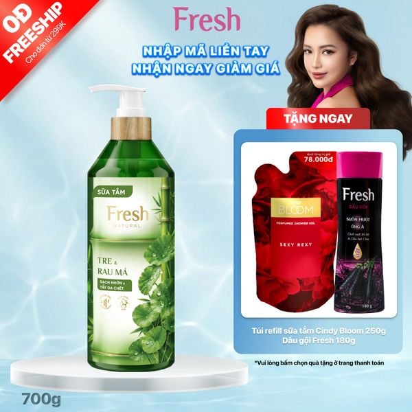 Sữa tắm Fresh Natural Tre & Rau má, 700g