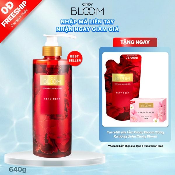 Sữa Tắm Nước Hoa CINDY BLOOM Sexy Rexy Hương Gợi Cảm Quyến Rũ 640g