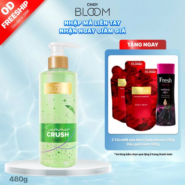 Sữa tắm Cindy Bloom Jewel Sparkle Shower Gel Summer Crush, 480g
