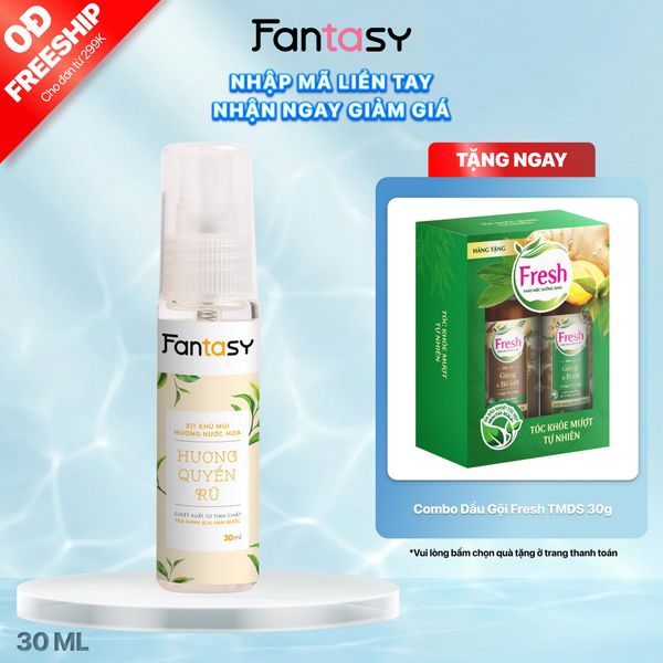 Xịt khử mùi hương nước hoa Fantasy - Quyến rũ