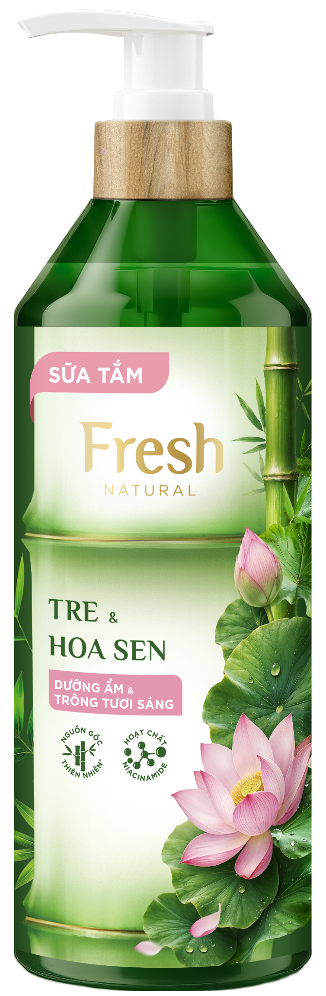  Sữa tắm Fresh Natural Tre & Hoa sen, 700g 