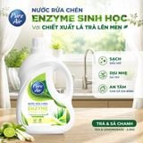  Nước rửa chén Enzyme sinh học Pure Air Hương Trà và Sả chanh, 2,3kg 