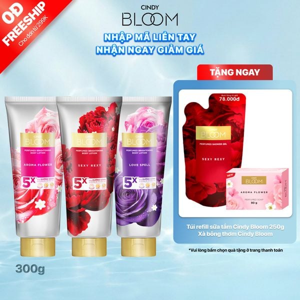 Sữa Dưỡng Thể Sáng Da Hương Nước Hoa Cindy Bloom 300g