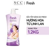  Sữa Tắm Sáng Da FRESH Hương Hoa Tử Linh Lan Chai 1.2kg 