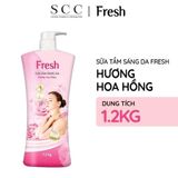  Sữa Tắm Sáng Da FRESH Hương Hoa Hồng Chai 1.2kg 