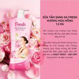  Sữa Tắm Sáng Da FRESH Hương Hoa Hồng Chai 1.2kg 