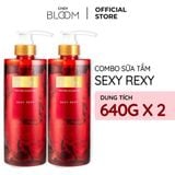  Combo 2 Sữa Tắm Nước Hoa CINDY BLOOM Sexy Rexy Hương Gợi Cảm Quyến Rũ 640g/chai 