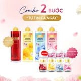  Combo Sữa tắm nước hoa 640g +và Lăn khử mùi sáng da Hương nước hoa Cindy Bloom 50ml (Aroma Flower) 