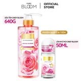  Combo Sữa tắm nước hoa 640g +và Lăn khử mùi sáng da Hương nước hoa Cindy Bloom 50ml (Aroma Flower) 