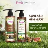  Combo Dầu gội Fresh TMDS Sạch gàu mềm mượt 480g + Dầu xã 380g - Phiên bản mới 