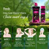  Dầu gội Fresh natural Suôn mượt óng ả- Bồ kết, 900g 