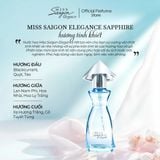  Nước hoa nữ Miss Saigon Elegance Sapphire 15ml - Hương Tinh Khiết 