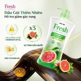  Dầu Gội FRESH Thiên Nhiên Giảm Gãy Rụng Tinh Dầu Bưởi 650g/chai 