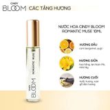  Nước Hoa Nữ CINDY BLOOM Hương Thơm Nữ Tính Ngọt Ngào, Lưu Hương Lâu Chai 10ml 
