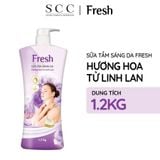  Sữa Tắm Sáng Da FRESH Hương Hoa Hồng / Ngọc Lan Tây / Hoa Tử Linh Lan Chai 1.2kg 