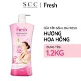  Sữa Tắm Sáng Da FRESH Hương Hoa Hồng / Ngọc Lan Tây / Hoa Tử Linh Lan Chai 1.2kg 