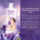 Sữa Tắm Sáng Da FRESH Hương Hoa Hồng / Ngọc Lan Tây / Hoa Tử Linh Lan Chai 1.2kg 