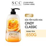  Sữa Tắm Nước Hoa CINDY Dưỡng Da Mềm Mại 650g 