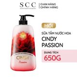  Sữa Tắm Nước Hoa CINDY Dưỡng Da Mềm Mại 650g 