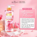  Combo Sữa tắm Aroma Flower 640g + Tẩy tế bào da chết Aroma Flower 220g 
